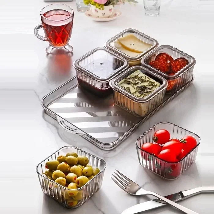 Kitchen Soft Tepsili Lüx 6 Bölmeli Kahvaltılık Seti