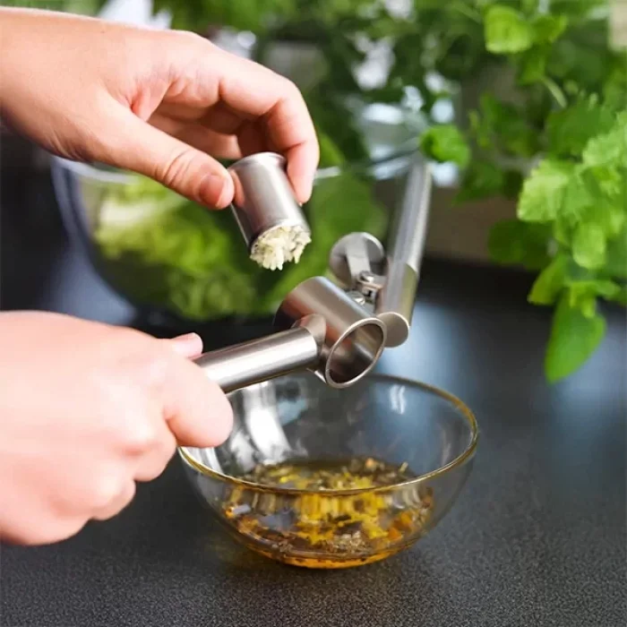 Koncıs Paslanmaz Çelik Sarımsak Ezici Sarımsak Presi