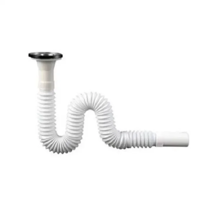 Körüklü Lavabo Sifonu Gırtlak Boru 130 Cm