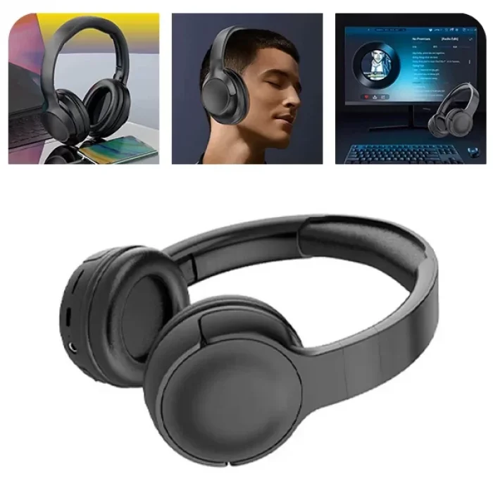 Kulaküstü Bluetooth Kulaklık Hn-01 5.3 Siyah