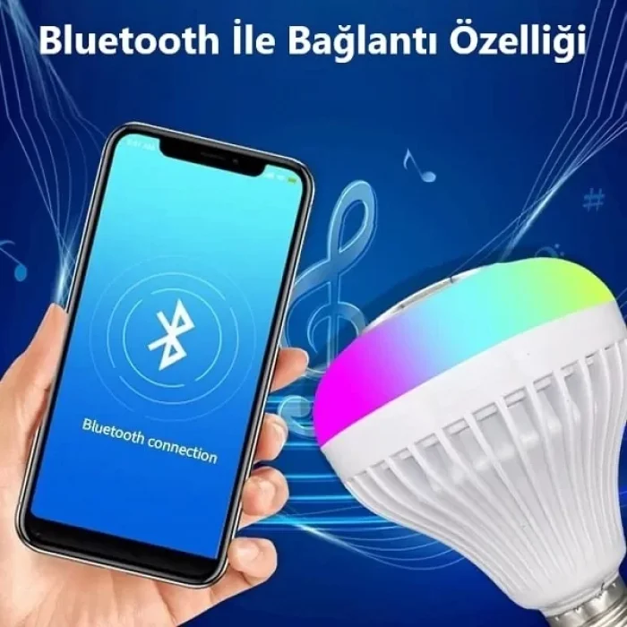 Led Music Bluetooth Hoparlör Led Ampul Lamba