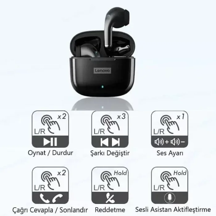 Lenovo Lp40 Livepods Bluetooth 5.0 Kulaklık Siyah