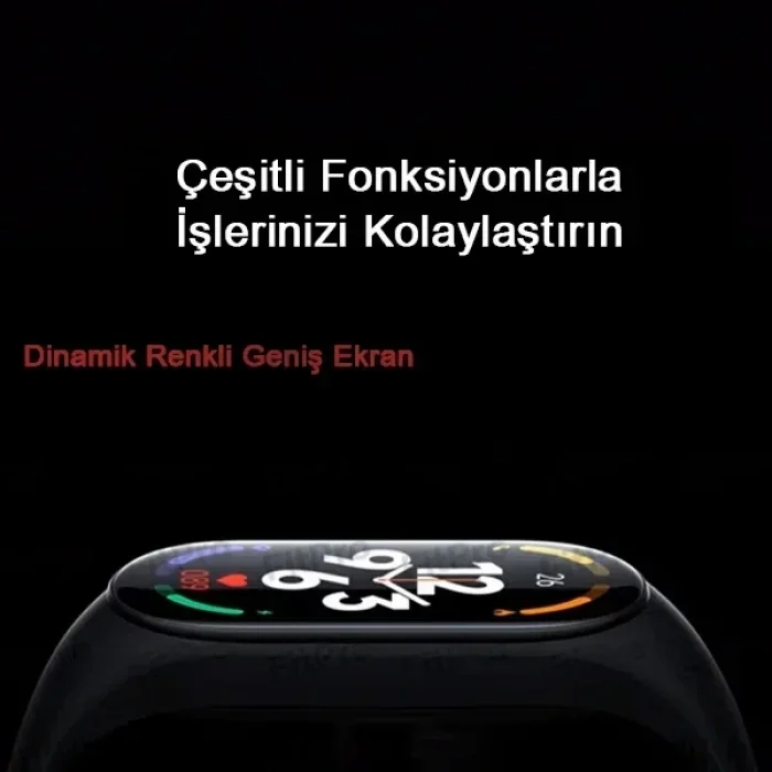 M7 Akıllı Saat Özellikli Bileklik Band Siyah