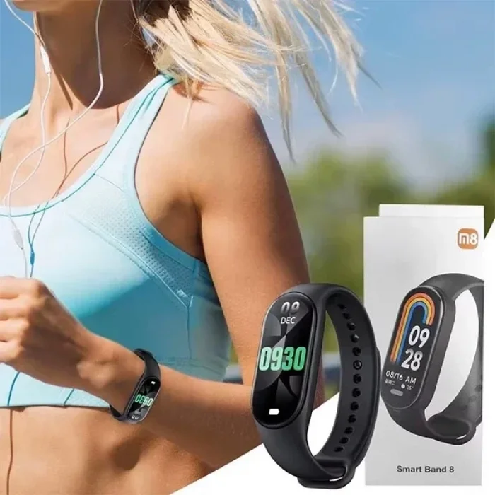 M8 Akıllı Saat Özellikli Bileklik Band Siyah