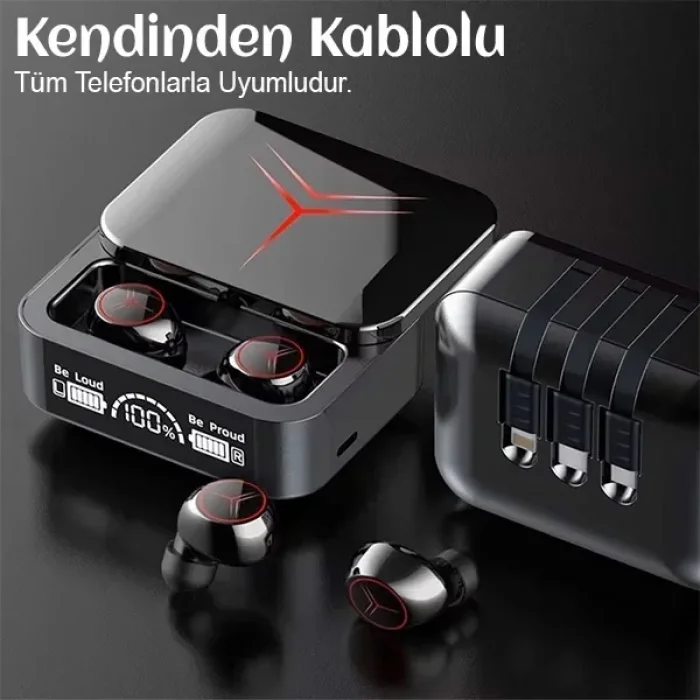 M88 Plus Powerbanklı Bluetooth Kulaklık Hd Ses