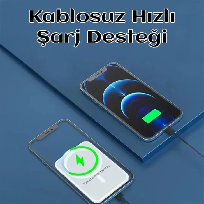 Magsafe Iphone Powerbank Kablosuz Şarj Cihazı