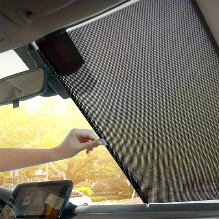 Makaralı Araba Ön Cam Güneşliği Oto Araç Güneşlik