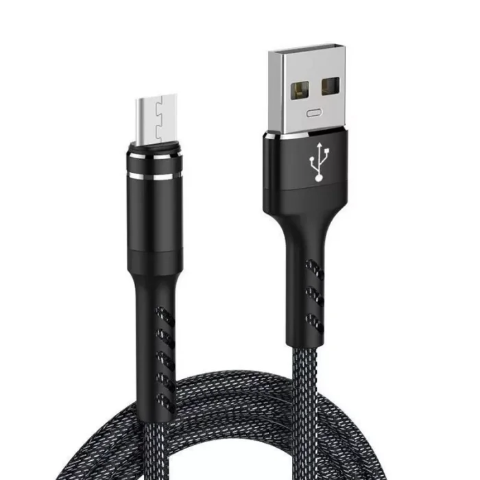Micro Usb 3.0a Hızlı Şarj Kablosu Bakır Örgülü 1.2 M