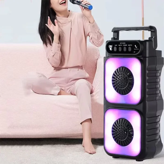 Mikrofonlu Ekstra Bass Fm Sd Bluetooth Hoparlör