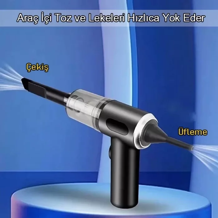 Mini Vakumlu Şarjlı Araç Süpürgesi