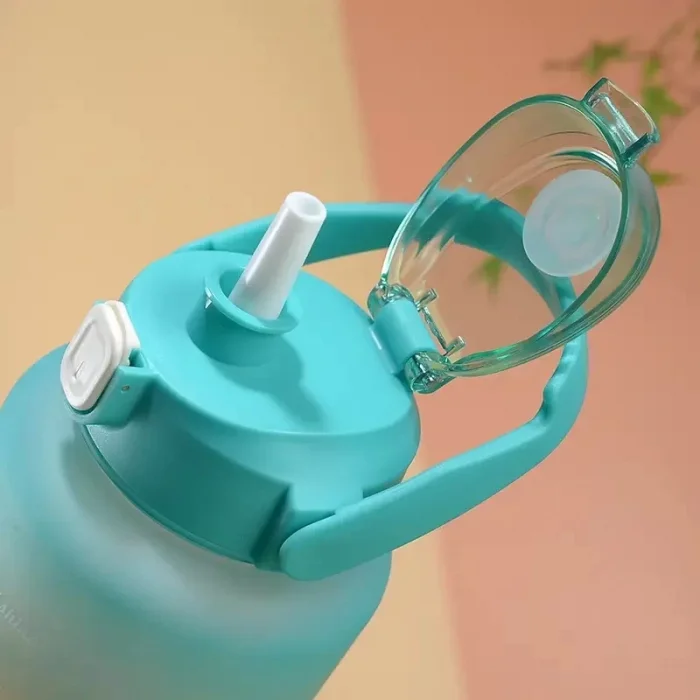 Motivasyon 3lü Su Matarası Şişesi 2lt 900 600ml