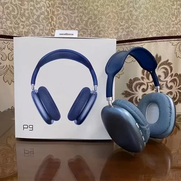 P9 Plus Kafaüstü Bluetooth Kulaklık Mavi