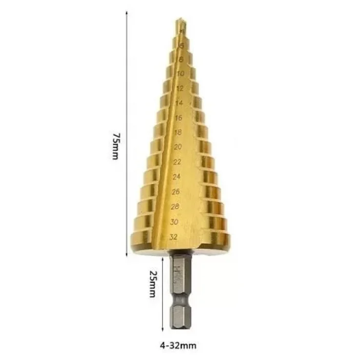 Paslanmaz Matkap Ucu Kademeli Sac Delme Aparatı
