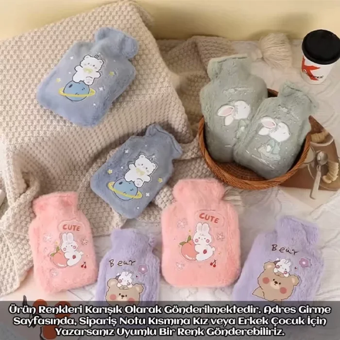 Polar Kılıflı Bebek Çocuk Sıcak Su Torbası