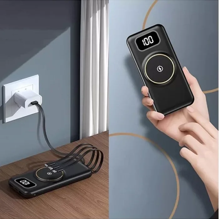 Polygold 10000 Mah Kablosuz Ve Kablolu Şarj Powerbank