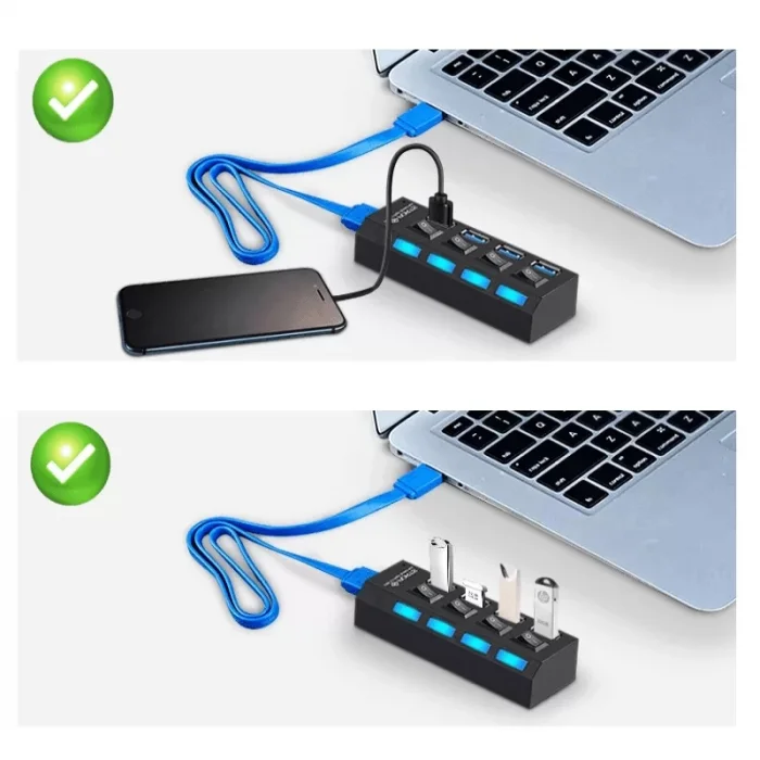 Polygold 4 Port Anahtarlı Usb 2.0 Çoğaltıcı