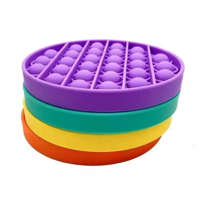 Pop It Renkli Duyusal Stres Oyuncağı Yuvarlak