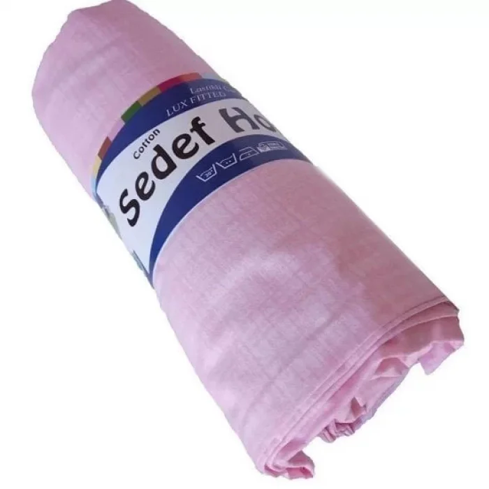 Ranforce Lastikli Çarşaf Pembe Tek Kişilik