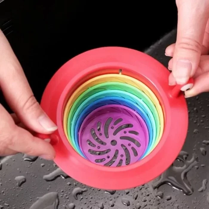 Renkli 5 Kademeli Lavabo Süzgeci