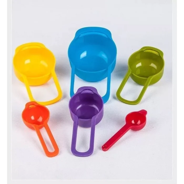 Renkli Ölçü Kaşığı 6 Lı Set