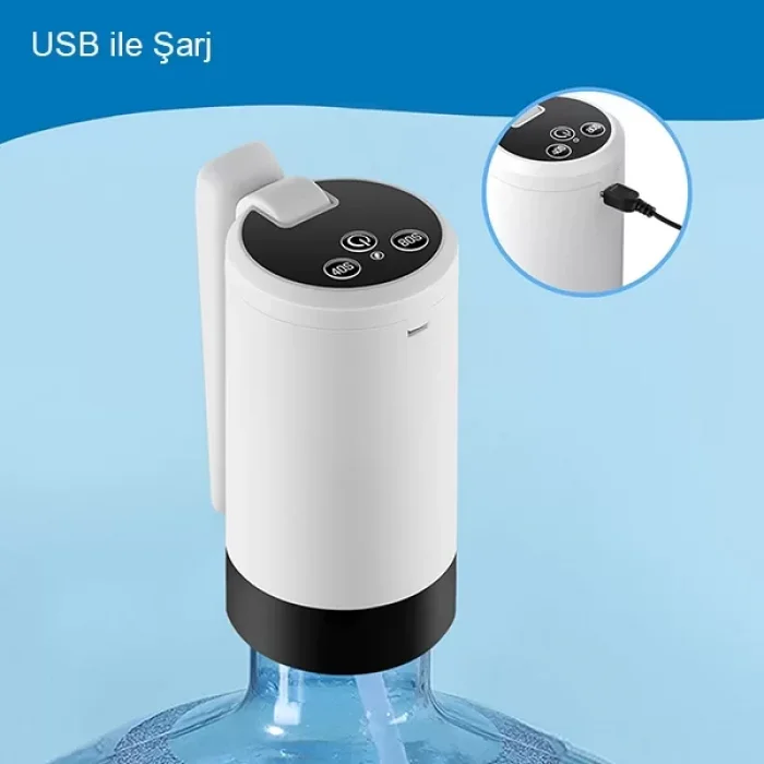 Şarjlı Kademeli Otomatik Damacana Su Pompası