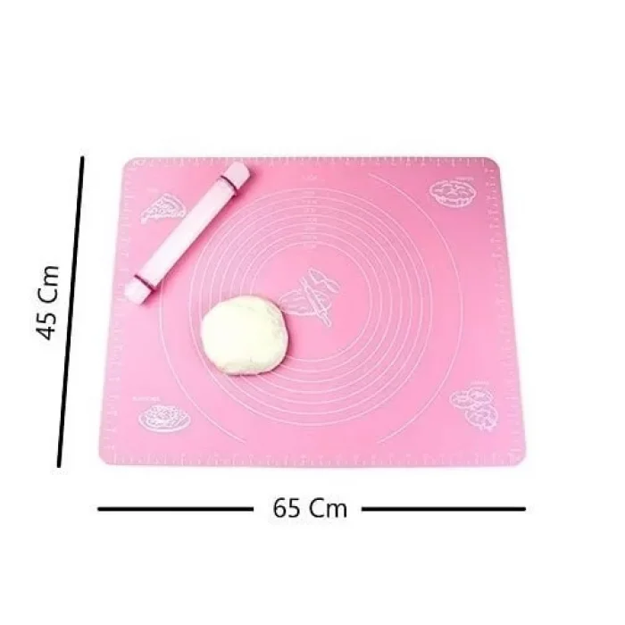 Silikon Hamur Açma Matı Büyük Boy 65 X 45