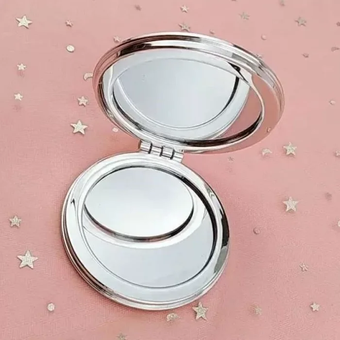 Simli Çift Taraflı Cep Aynası Makyaj Aynası