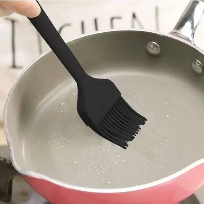 Siyah Silikon Fırça Silikon Yumurta Fırçası