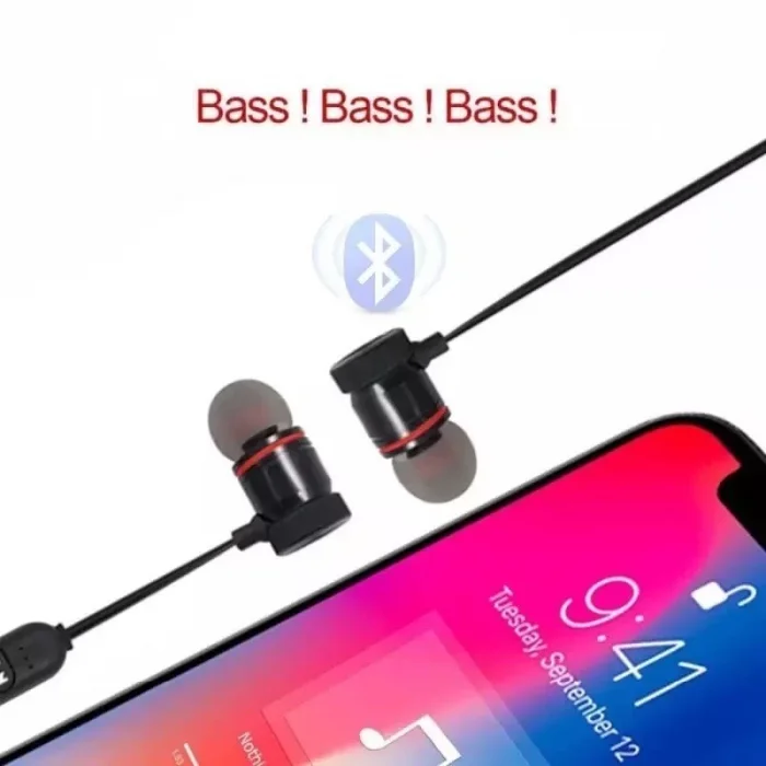 Sport Mıknatıslı Bluetooth Kulaklık Siyah