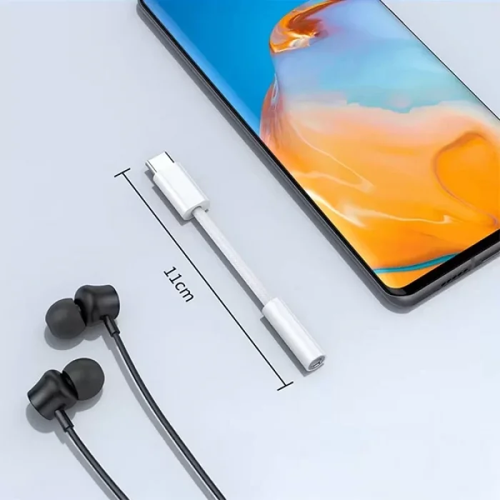 Type C Girişli Aux Çevirici Ve Kulaklık Çevirici