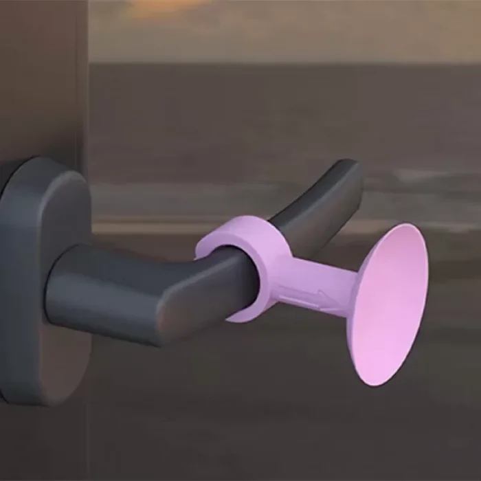 Vantuzlu Geçmeli Kapı Kolu Stoper 4 Lü