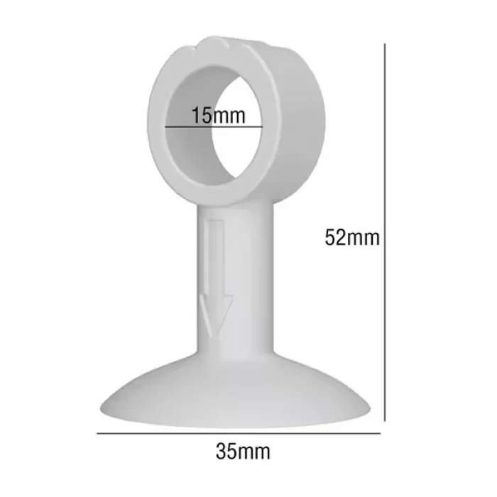 Vantuzlu Geçmeli Kapı Kolu Stoper 4 Lü