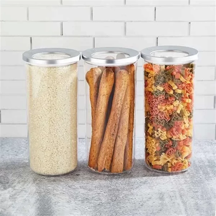 Vip Ahmet 1250 Ml Lüx Yuvarlak Saklama Kabı 3 Lü