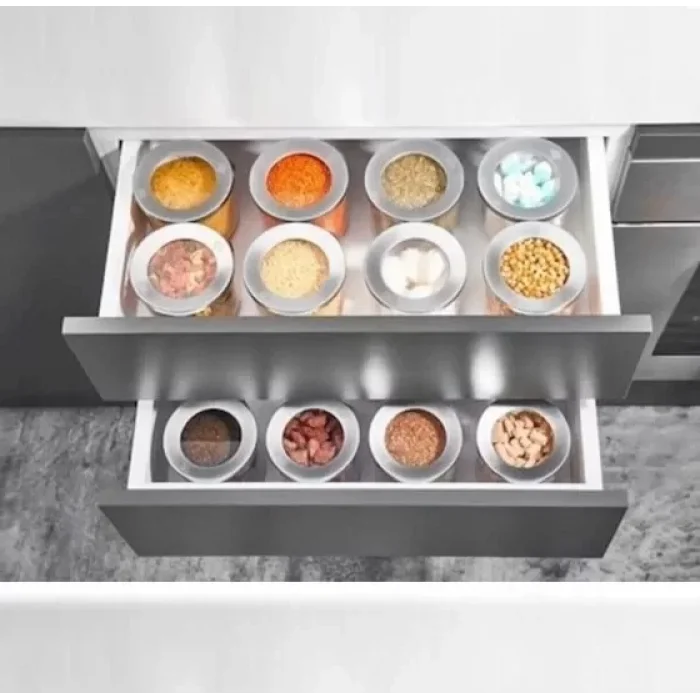 Vip Ahmet 1250 Ml Lüx Yuvarlak Saklama Kabı 3 Lü