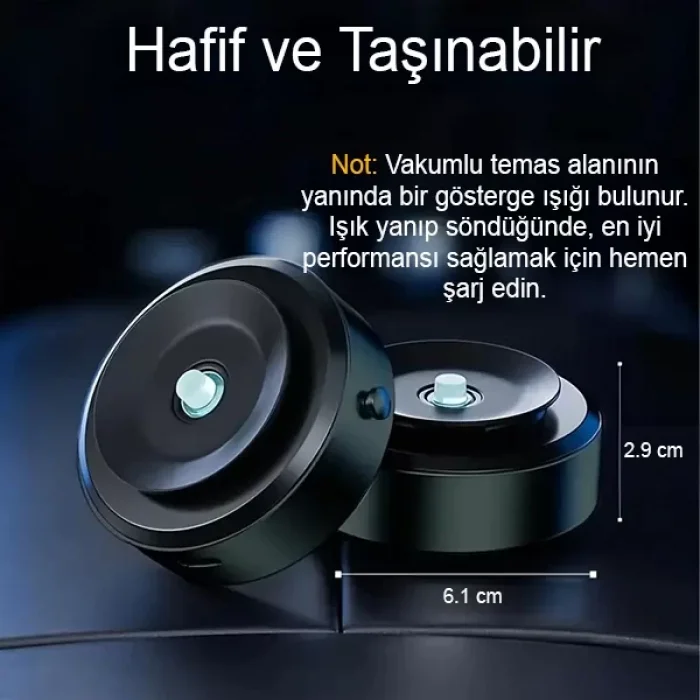 X10Q 360 Adsorpsiyon Vakumlu Manyetik Telefon Tutucu Telefon Standı Mükemmel Yapışma