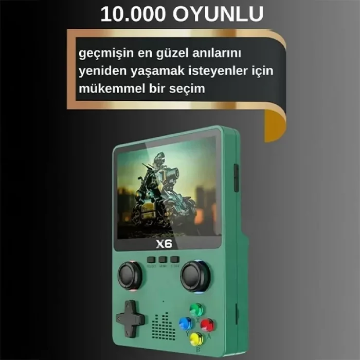X6 Hd Ekran Oyun Konsolu Retro Atari 10000 Oyun