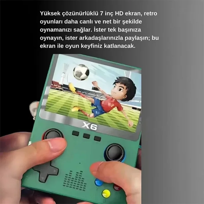 X6 Hd Ekran Oyun Konsolu Retro Atari 10000 Oyun