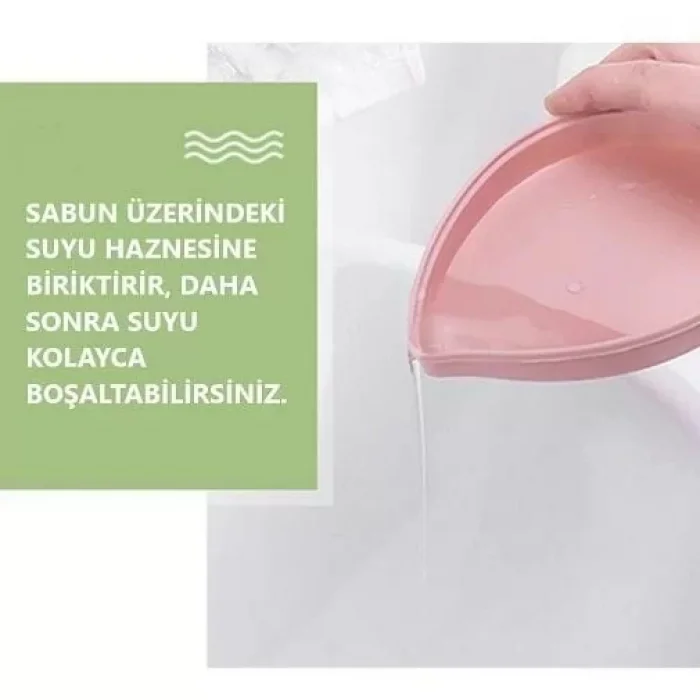 Yaprak Tasarımlı Hazneli Ve Izgaralı Sabunluk