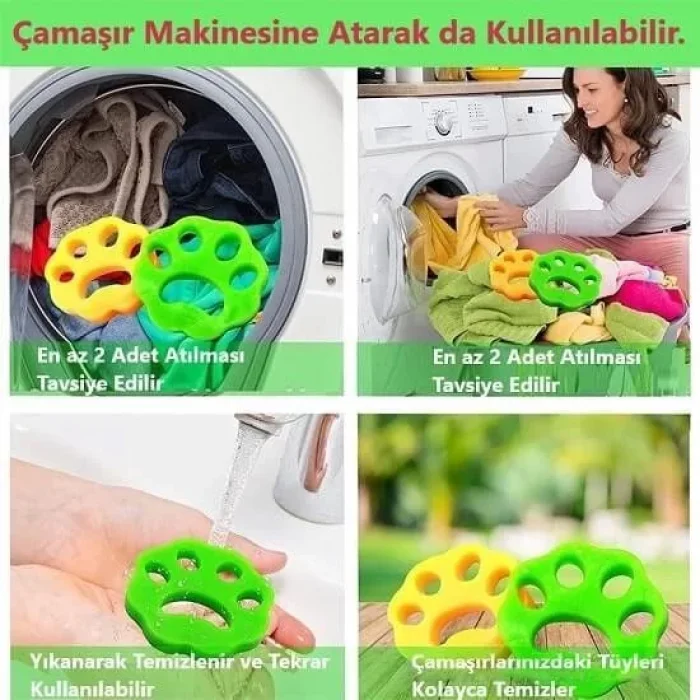 Yıkanabilir Çok Amaçlı Tüy Toz Toplayıcı 2 Li