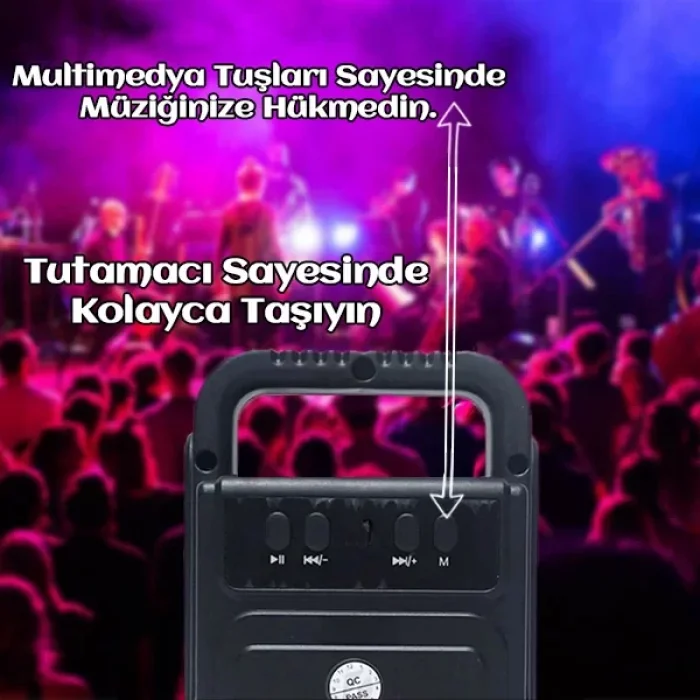 Yüksek Ses Bluetooth Hoparlör Işıklı Ses Bombası