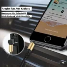 1 Mt 3.5 Mm Jack Spiral Yaylı Aux Kablosu