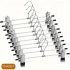 10 Adet Mandallı Pantolon Etek Askısı 40 Cm Metal