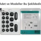 16 Parça Masa Üstü Kenarı Kablo Fiş Tutucu