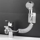 2 İn 1 Spiral Hortumlu Haraketli Lavabo Duş Başlığı