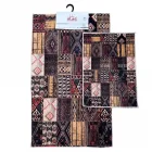 2 Li Banyo Paspası Kaymaz Klozet Takımı Kare B