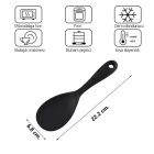 22 Cm Sert Uçlu Silikon Pilav Kaşığı