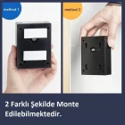 2li Solar Güneş Enerjili Çift Taraf Duvar Lambası