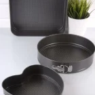 3 Lü Kelepçeli Teflon Kek Kalıbı