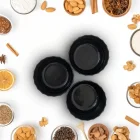 3 Lü Siyah Kase Çerezlik Ve Sosluk