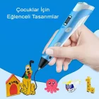 3d Pen Üç Boyutlu Yazıcı Kalem Printer 3 Renk Filament